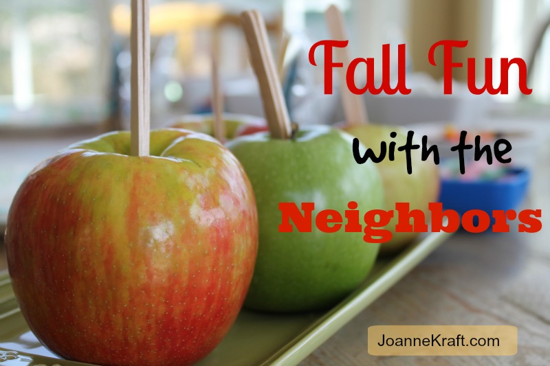 Fall fun with the neighbors.