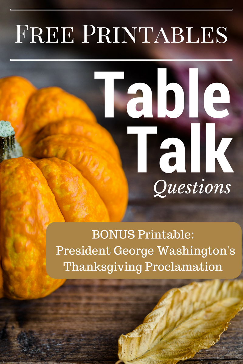 FREE Thanksgiving Dinner Table Printables